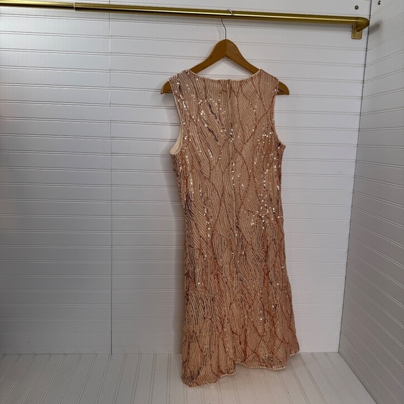 NEW Grace Karin Sequin Dress Large Gold - Picture 6 of 9